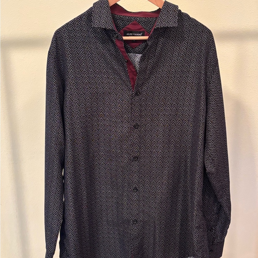 Black and White Patterned Shirt